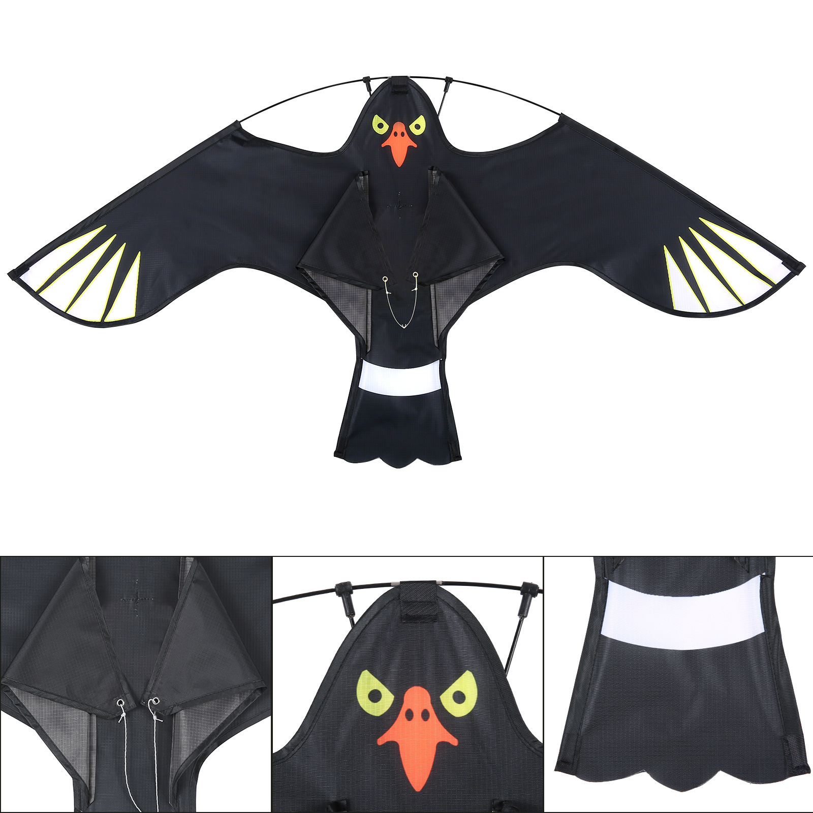 Outdoor toy 47 inch bird startled eagle kite suitable for gardensorchardsfarms 250321