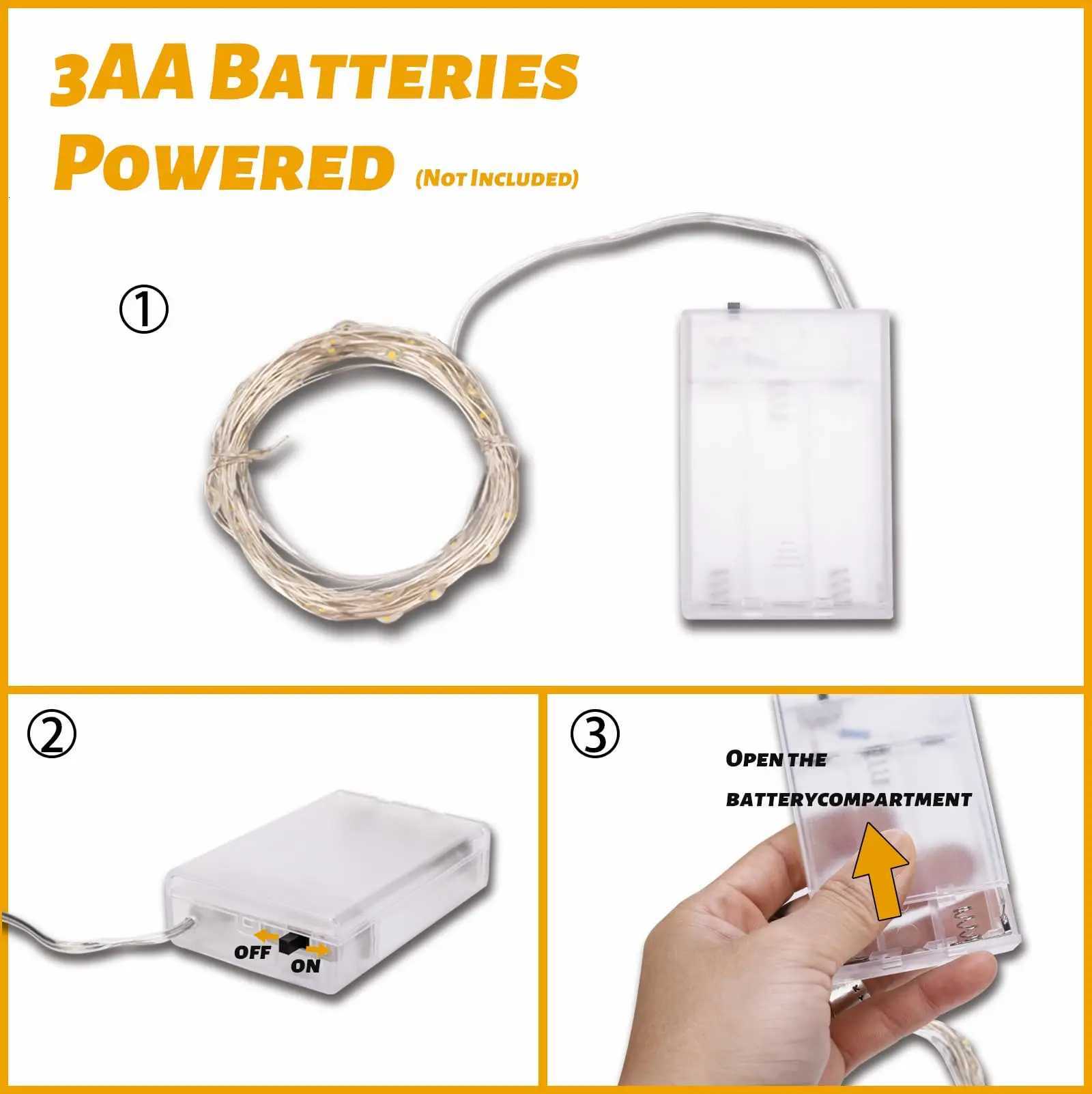 10pieces 10meter 300ft Copper Wire LED String lights Holiday lighting Fairy Garland For Christmas Tree Wedding Party Decoration M251113