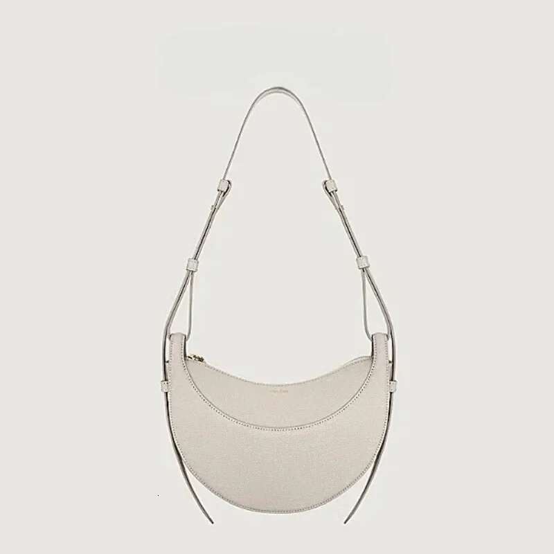 Crescent Retro Single Shoulder Niche Genuine Leather Cowhide Women's Armpit Crossbody Bag