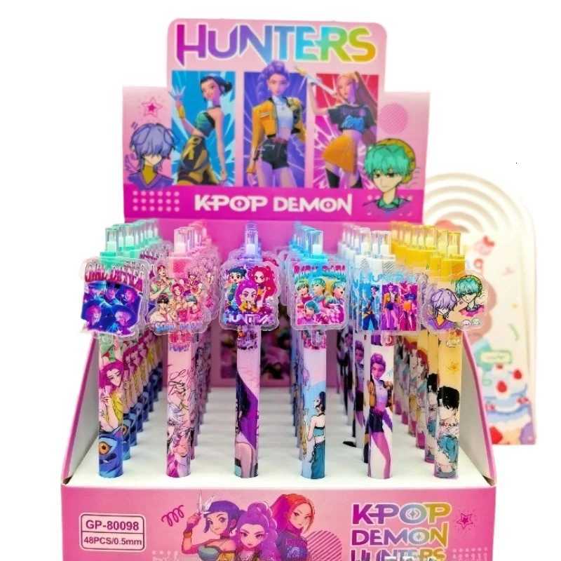 KPop Demon Hunters Mira Zoey Anime Merchandise Student Push Pen Blind Box Exam Office Signature Pen Gift for Friends Birthday Z251111
