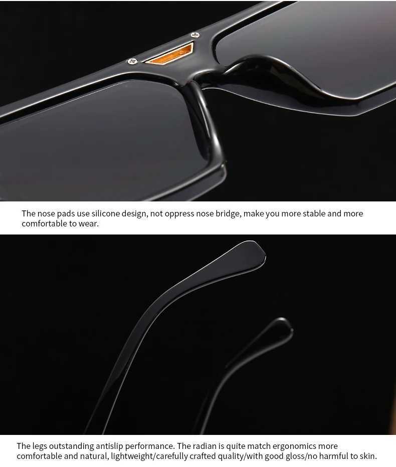 Cross-Border Export New Modern Retro Large Frame Mens Sunglasses Ins Style Street Style Big Brand InkC250412