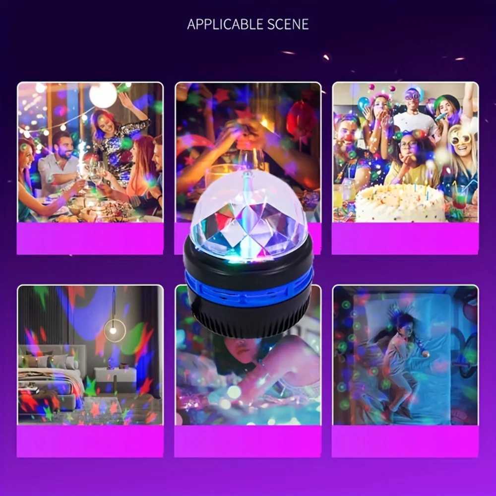 LED Starry Sky Lights Bedroom NightLights 5V USB Decoration Atmosphere Projector Lamp 360 Rotating For Weddings Christmas M251113