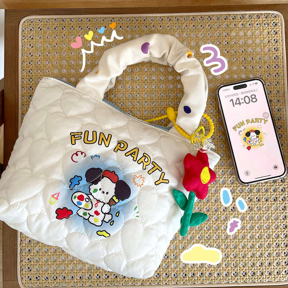 /Cartoon Quilted Love Handheld Zipper Bento Commuter with Rice Mommy Bag