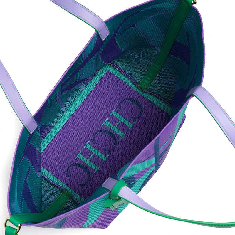 CHHC Fashion Large Capacity Bucket New Shopping Bag Beach Vacation Travel Women's Handbag