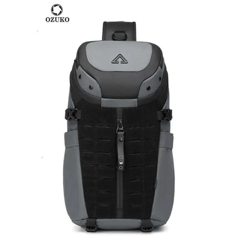 Ozuko Chest Cross bag men Waterproof USB Man Crossbody Bag Anti-Theft Short Travel Messenger Sg Fashion Designer