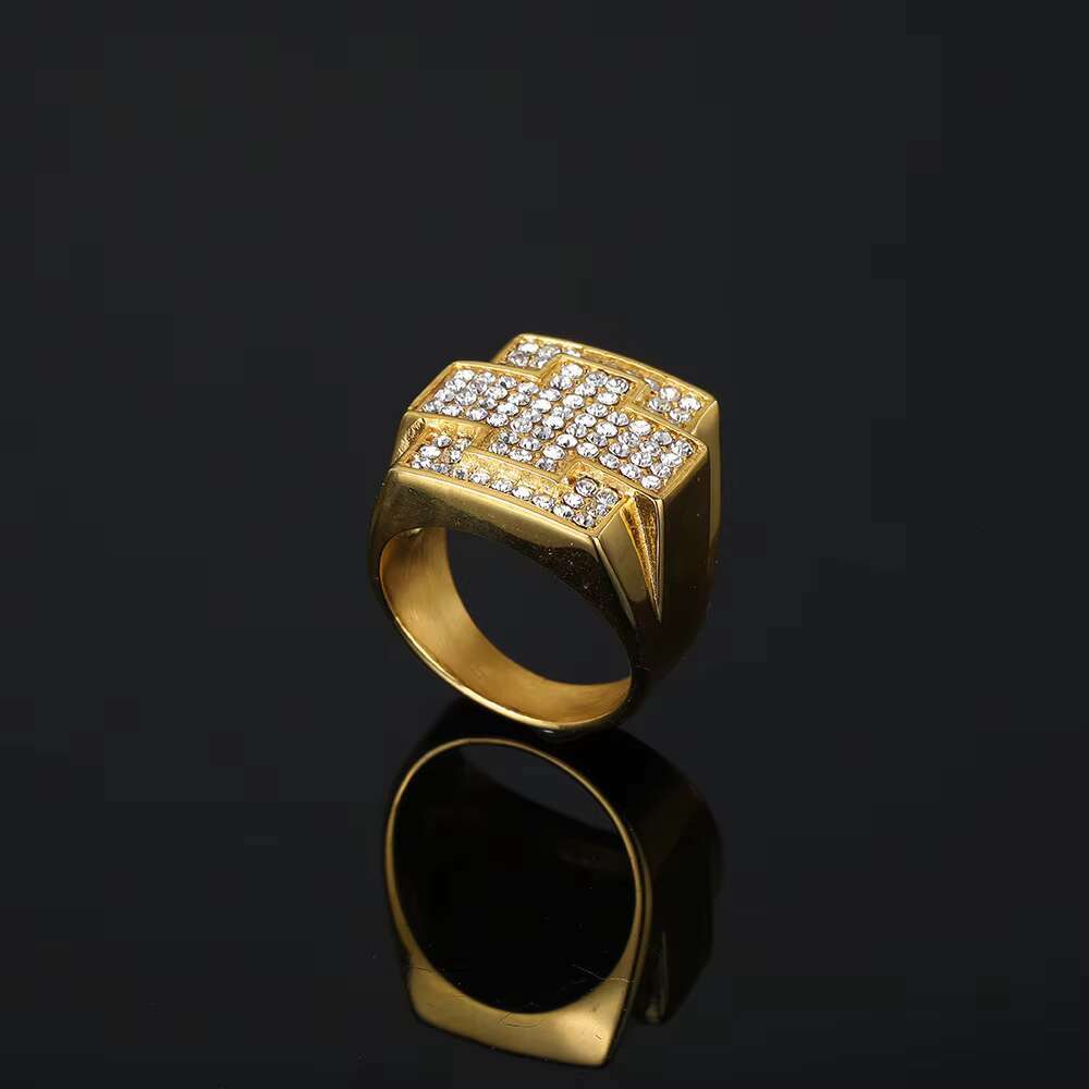 Latest New Mens Hip Hop Ring Stainless Steel Ring