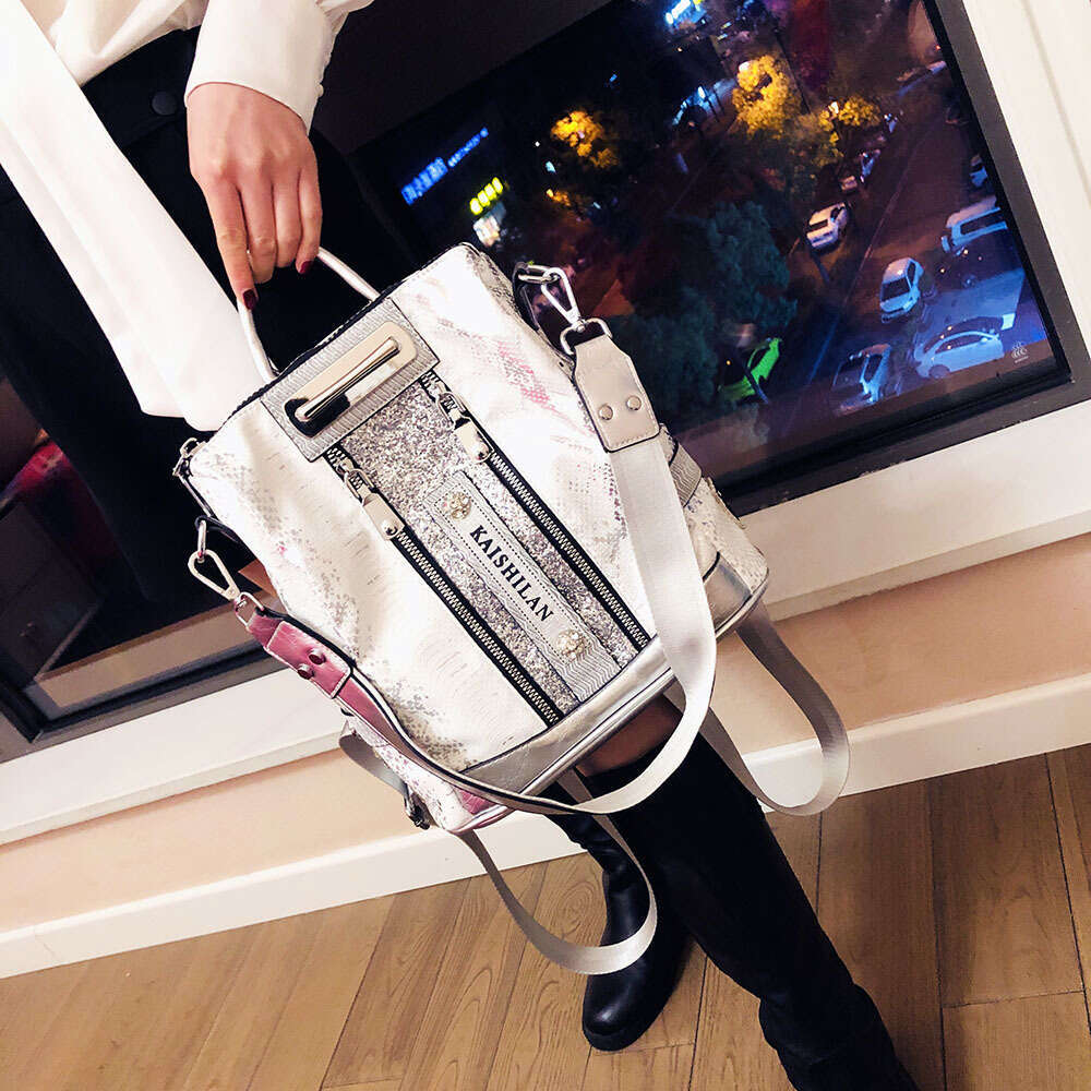 Backpack Diamond studded for women in , new fashion trend, high-end feeling, foreign style backpack, women's travel backpack