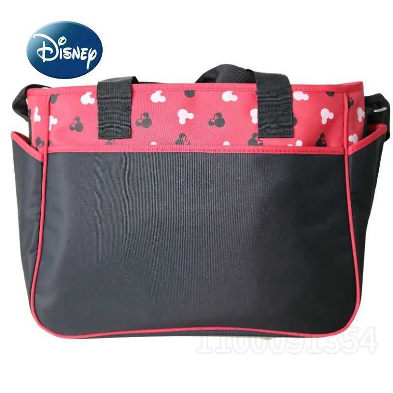 Disney Mickey New Diaper Bag Handbag Cartoon Fashion 5-Piece Baby Bag High Capacity Multifunctional Baby Diaper Bag High QualityXJ250412