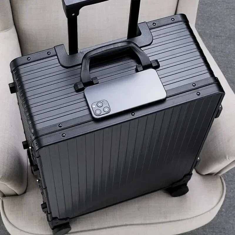 Aluminum Frame Travel Lage Silent Universal Wheel Pull Bar One Nine Open Carry On Suitcase Boarding Box 20 24 26 28 Inch