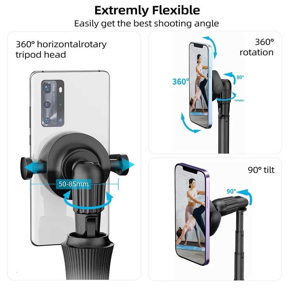 Tripod Magnetic Selfie Stick Phone with Remote Extendable Phone Tripod Stand for Iphone 15 14 13 12 11 10 g PhoneM251113