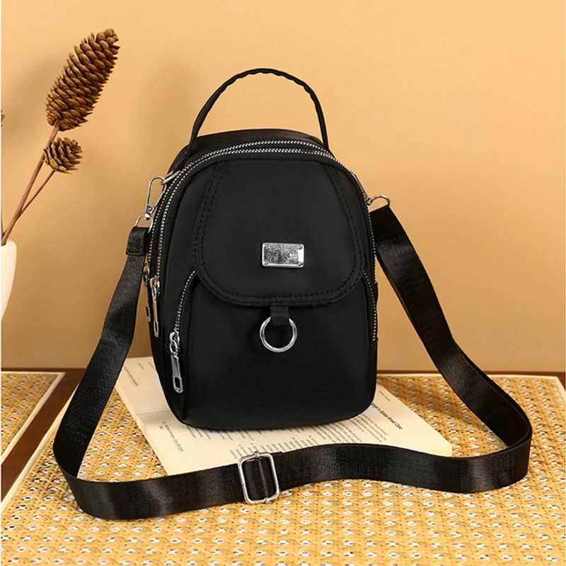 KPop Demon Hunters Durable Oxford Women Mini Bag 3 Layers Shoulder Bag Girls Shopping Phone Bag Lightweight Handbag Z251111