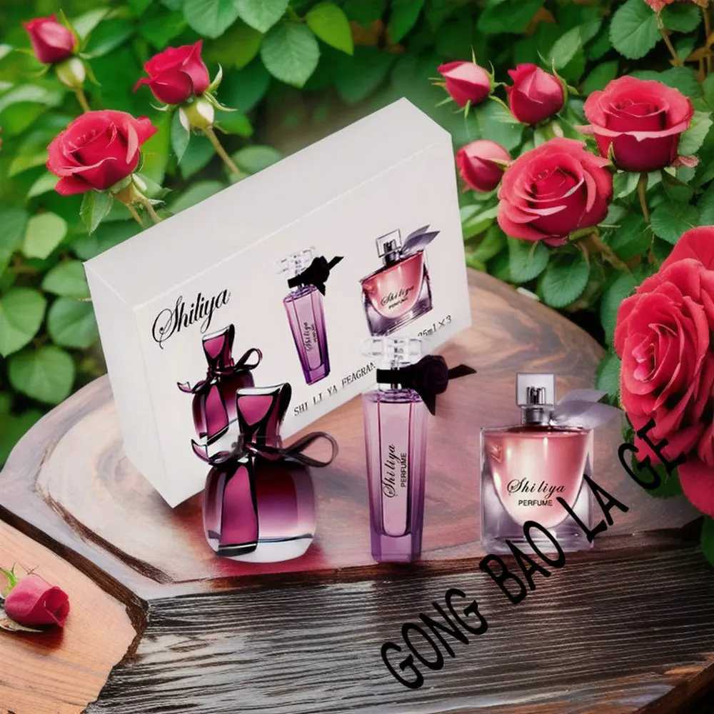 Brand Perfume Women Gift Box 3PCS Set 80ml Perfumes De Mujer Originales Lasting Fragrance Fresh Natural Plant Floral Scent SprayT251113