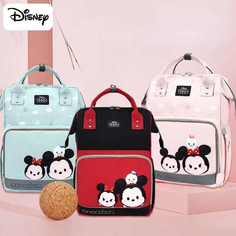 Disney Mickey Original New Diaper Bag Backpack Luxury Brand Baby Bag Large Capacity Baby Diaper Bag Cartoon Multi FunctionXJ250412