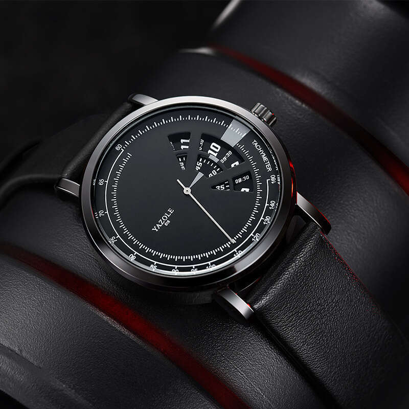 Fashion Turntable Non-Mechanical Quartz Wristwatch Yazole Men's Watch