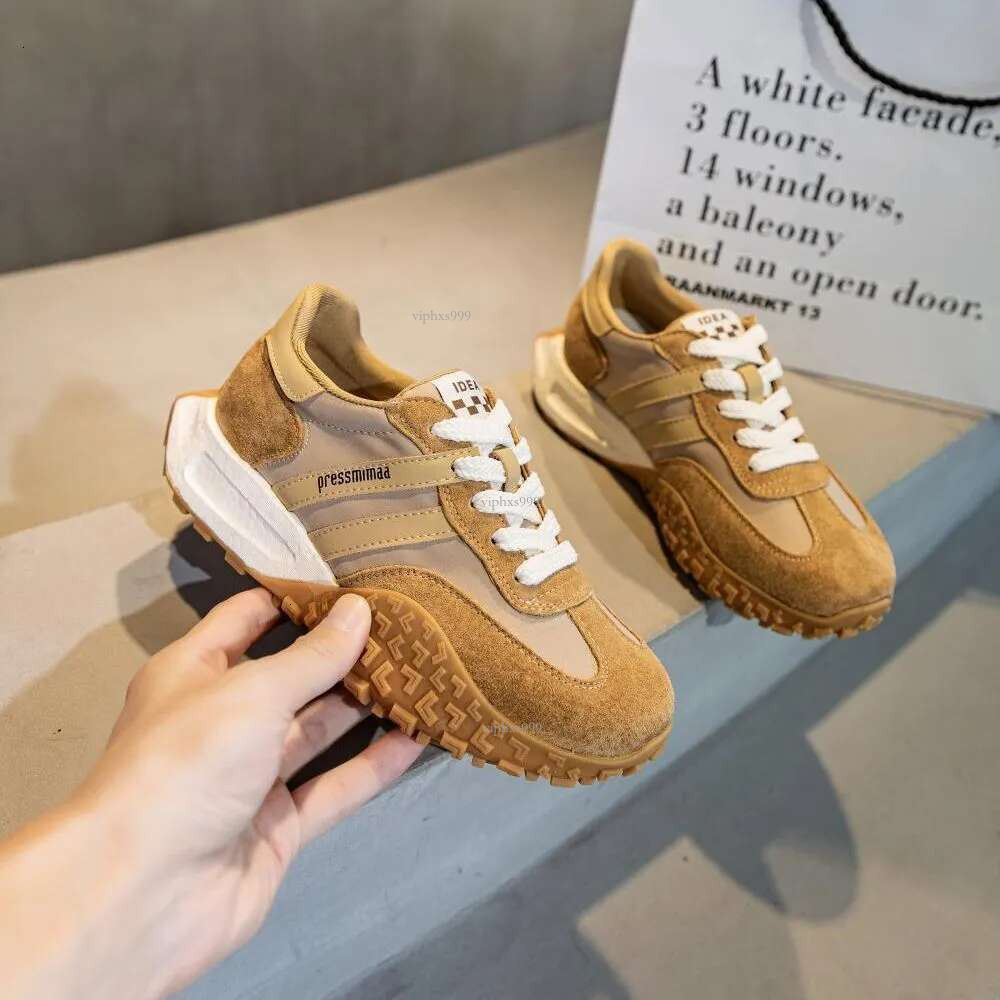 New Free Shipping Designer Shoes Forrest Gump Women's 2025 European Genuine Leather Sports And Casual Versatile Thick Sole Dad Shoes Instagram Tr