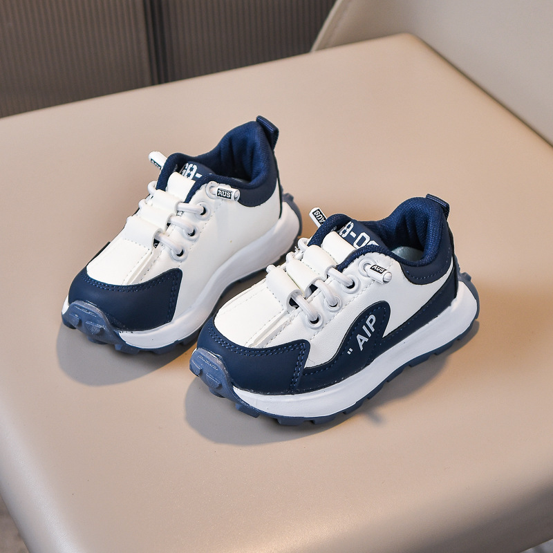Kids Sneakers Casual Shoes Outdoor Tennis Hiking Walking Sports Running Platform Leather Umshop Fashion Toddler Children Shoes Sizes 21 - 30 U0289