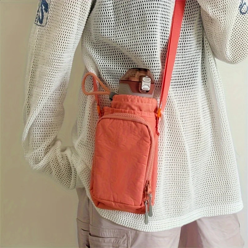 Portable phone bag cross body shoulder water bottle waterproof yoga running sports 250401