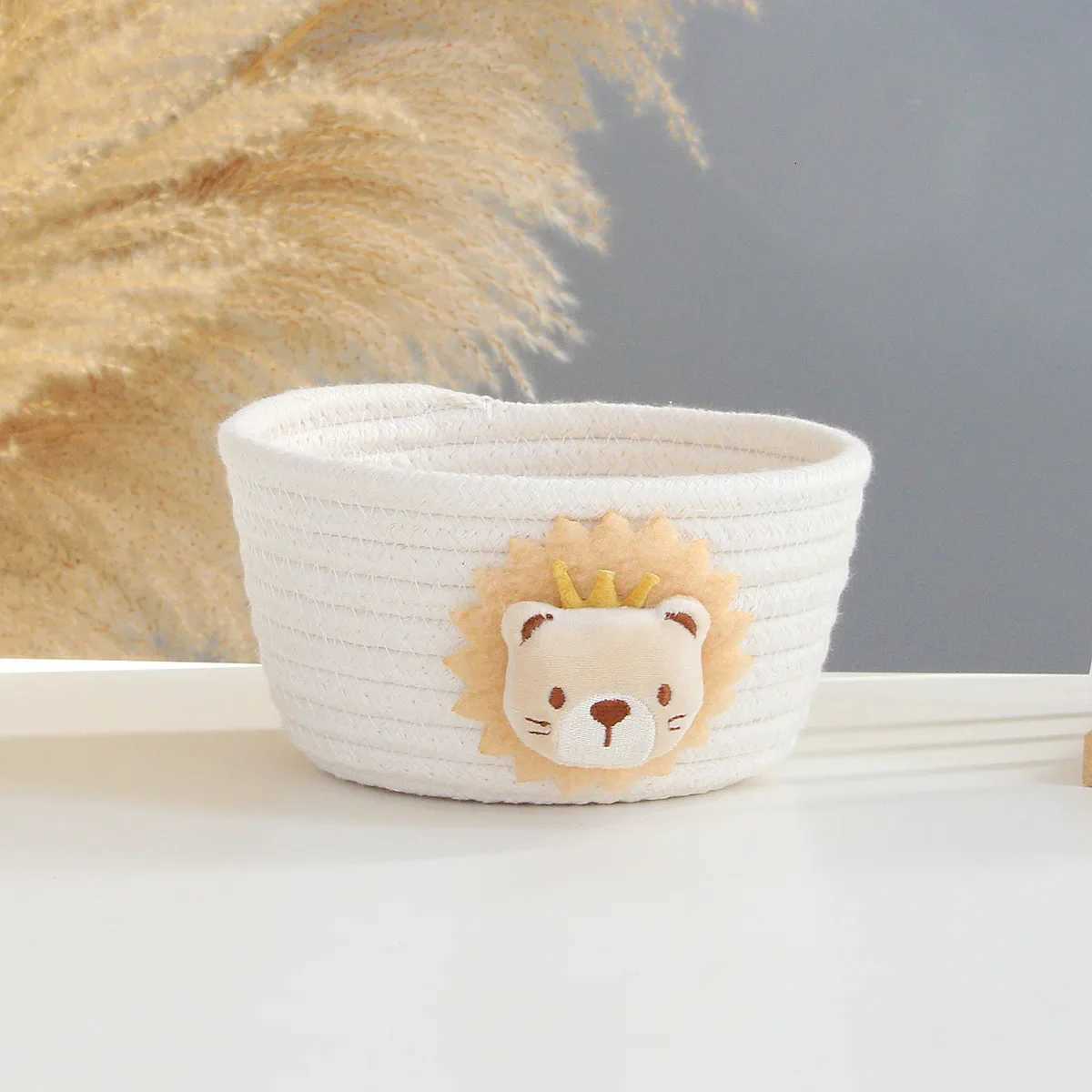 3D Pattern Design Cute Storage Baskets Simple Desktop Sundries Key Arrange Organizer Household Snacks Brages Sorting Tool Y251112