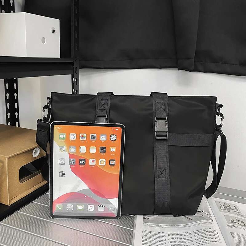 HOCODO Waterproof Travel Handbag Large Capacity Ladies Messenger Solid Color Female Crossbody Nylon Shoulder Bag Women