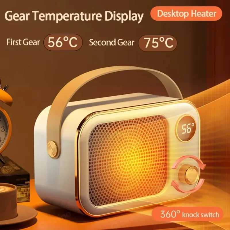 NEW Portable Electric Heater Home Low Energy Fast Heating Electric Heater Fan Smart Temperature Control Heater Warming Supplies Y251113