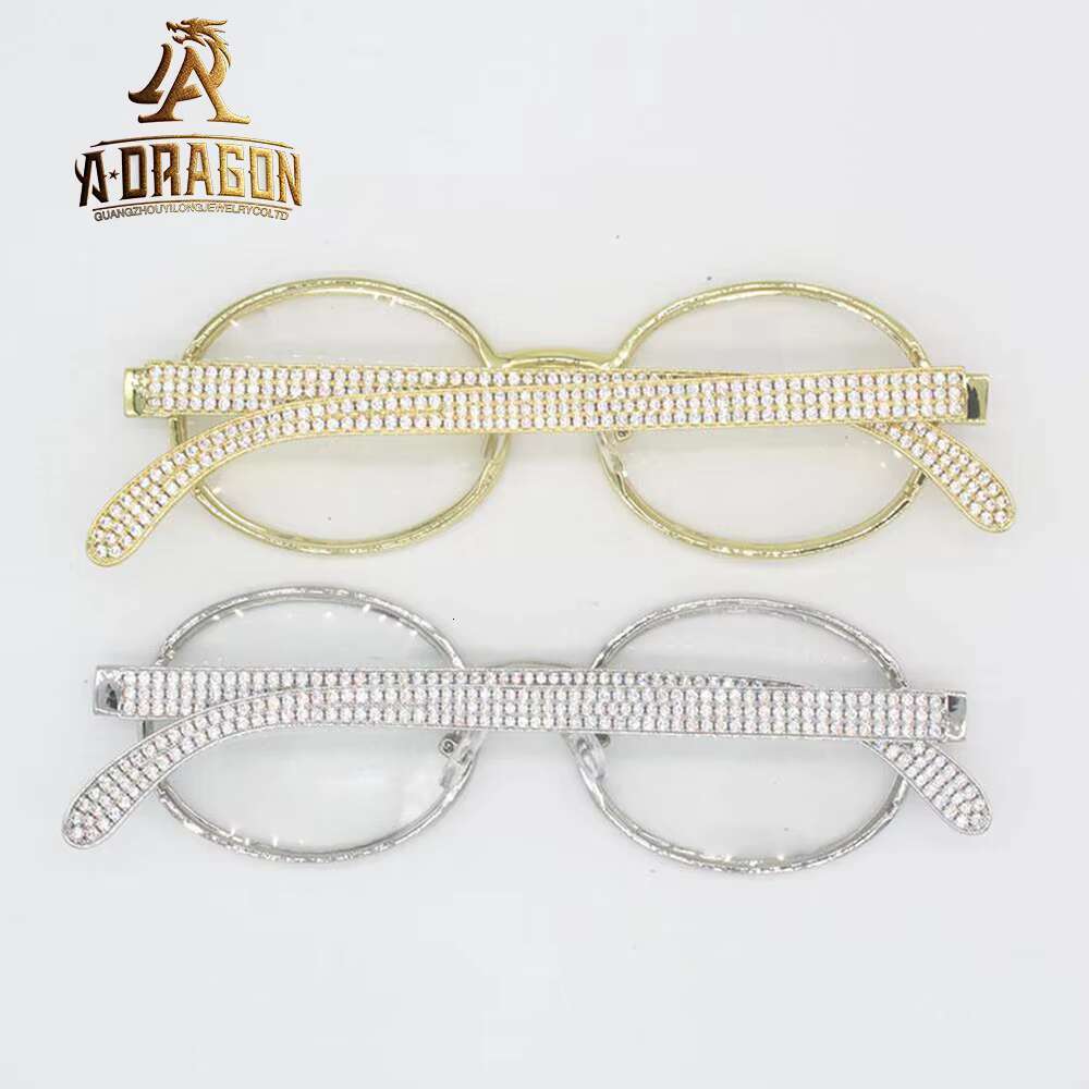 Expensive VVS Moissanite Pass Dia Tester Titanium Glasses Frames for Men Fast Shipping