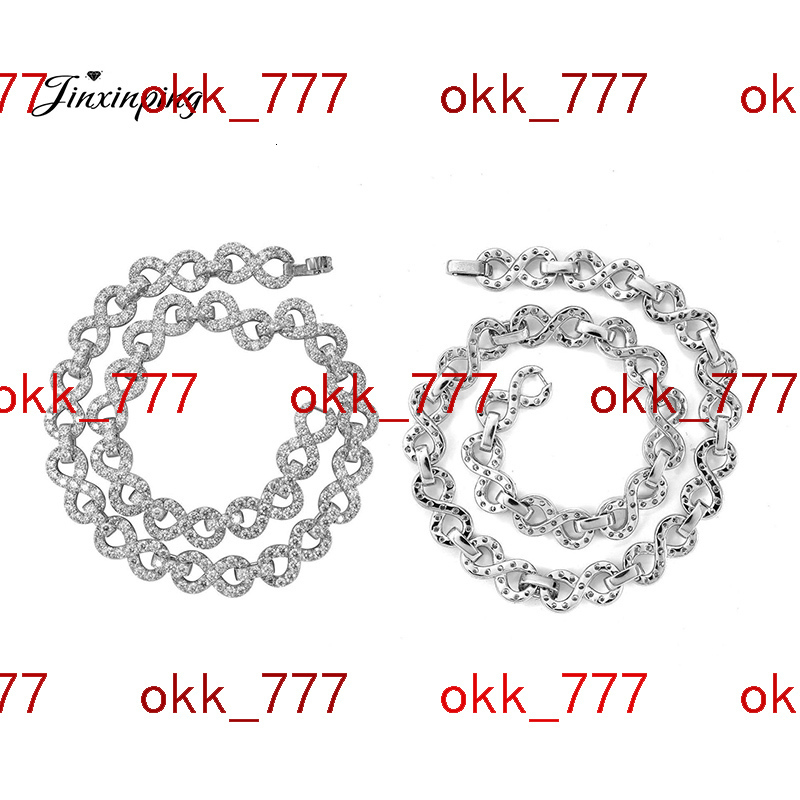 2025 Factory Sales Vvs Moissanite 13mm S925 Silver Figure-8 Cuban Chain Necklace Bracelet Hip Hop Jewelry