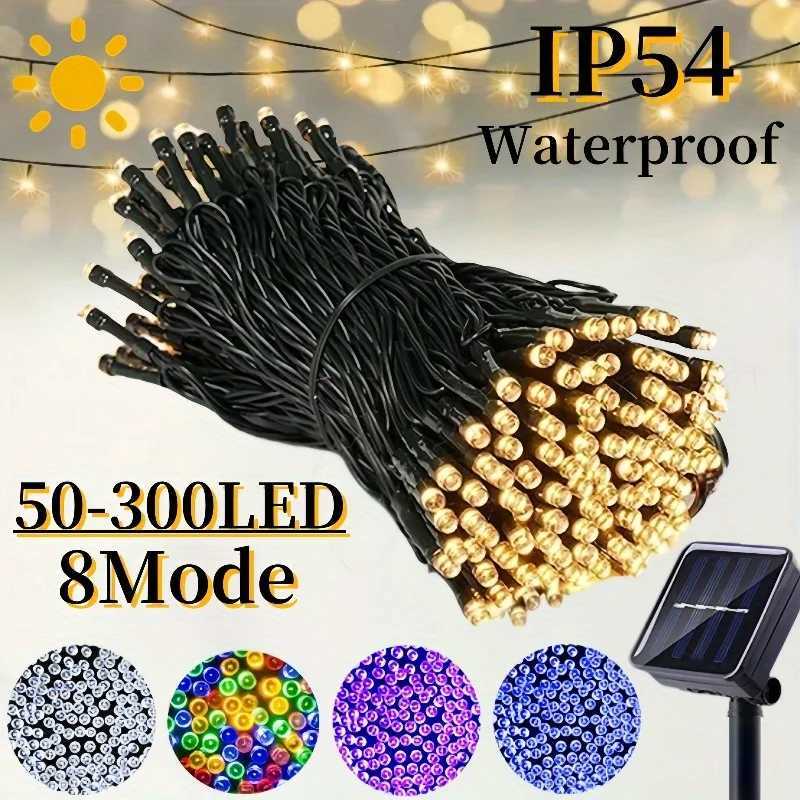 Outdoor Solar String Lights 30/100/200/300 LED Fairy Lights 8 Modes IP54 Solar Lights for Wedding Garden Christmas Decoration M251113