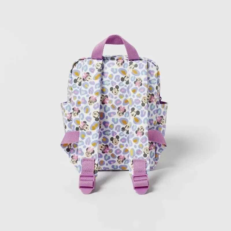 Disney Cute Mickey and Minnie Childrens Backpack Girl Cartoon Printing Large Capacity Book Storage Kindergarten Baby BackpackXJ250412