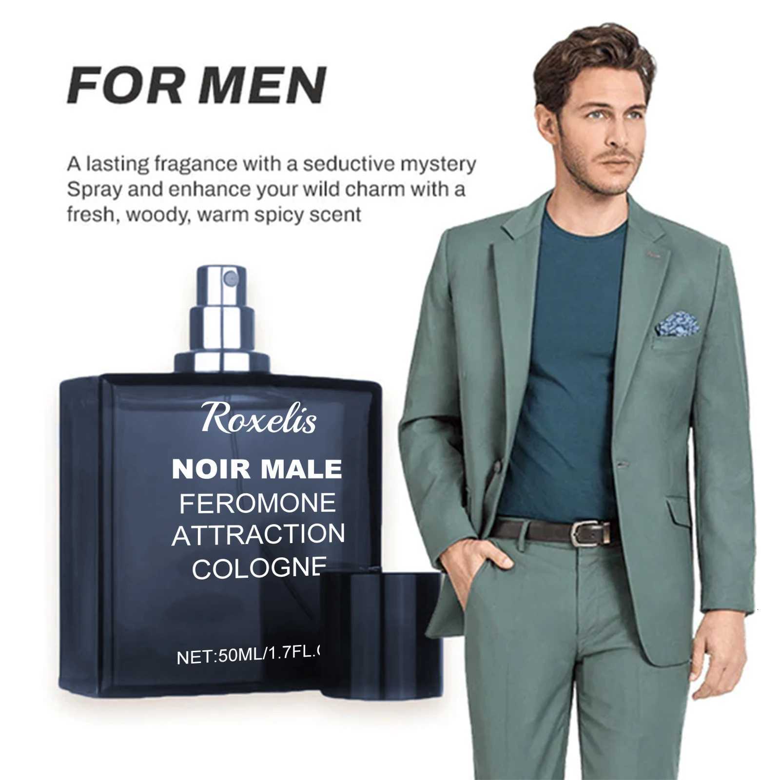 Roxelis Mens Perfume 50ml - Long-Lasting Fragrance Refreshing Mild Scent Non-Pungent Boost Charm for Dating Daily WearT251113