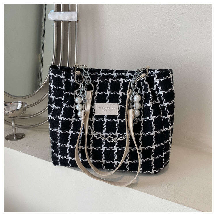 Commuter tote bag women, college student class shoulder bag, large capacity versatile handbag for women