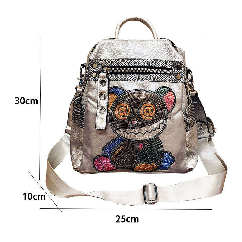 Backpack Shoulder for Women New Trendy Large Capacity Women's Backpack Versatile Leisure Hot Diamond Travel Bag