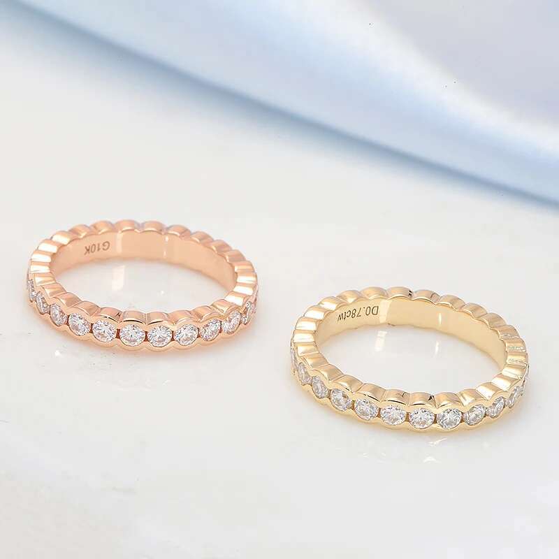 AEAW 0.78CTW 14K Yellow Rose Gold for Women CVD HPHT Lab Grown Diamond Ring Wedding Engagement Gift Fine Jewelry New