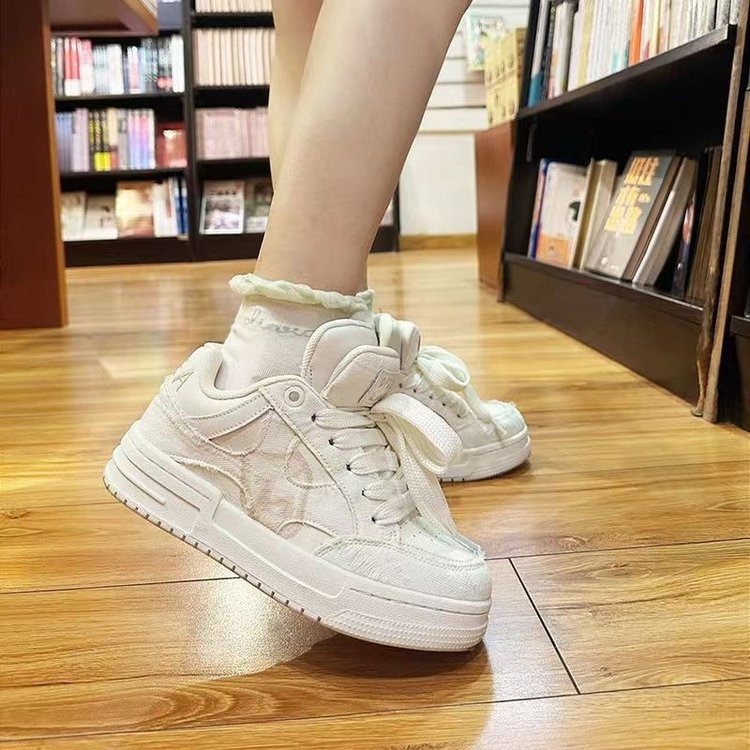 Free shipping designer thick soled shoes women Off white comfortable breathable wear-resisting outdoor casual shoes 2025