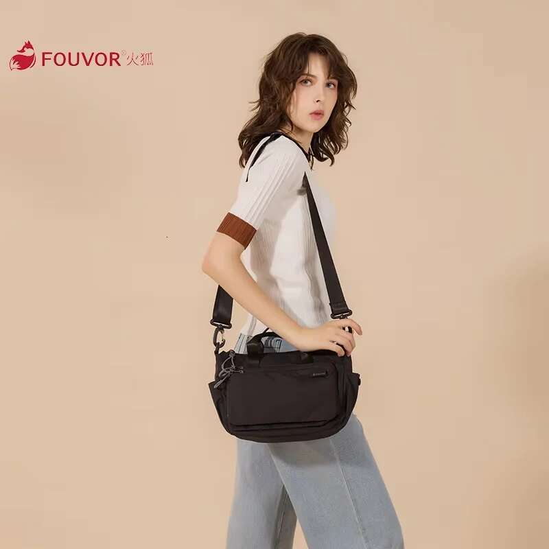 Fouvor Women's Shoulder Casual Nylon Waterproof Crossbody Bag Large Capacity Canvas Handbag Lightweight Sport Bags 2802-01