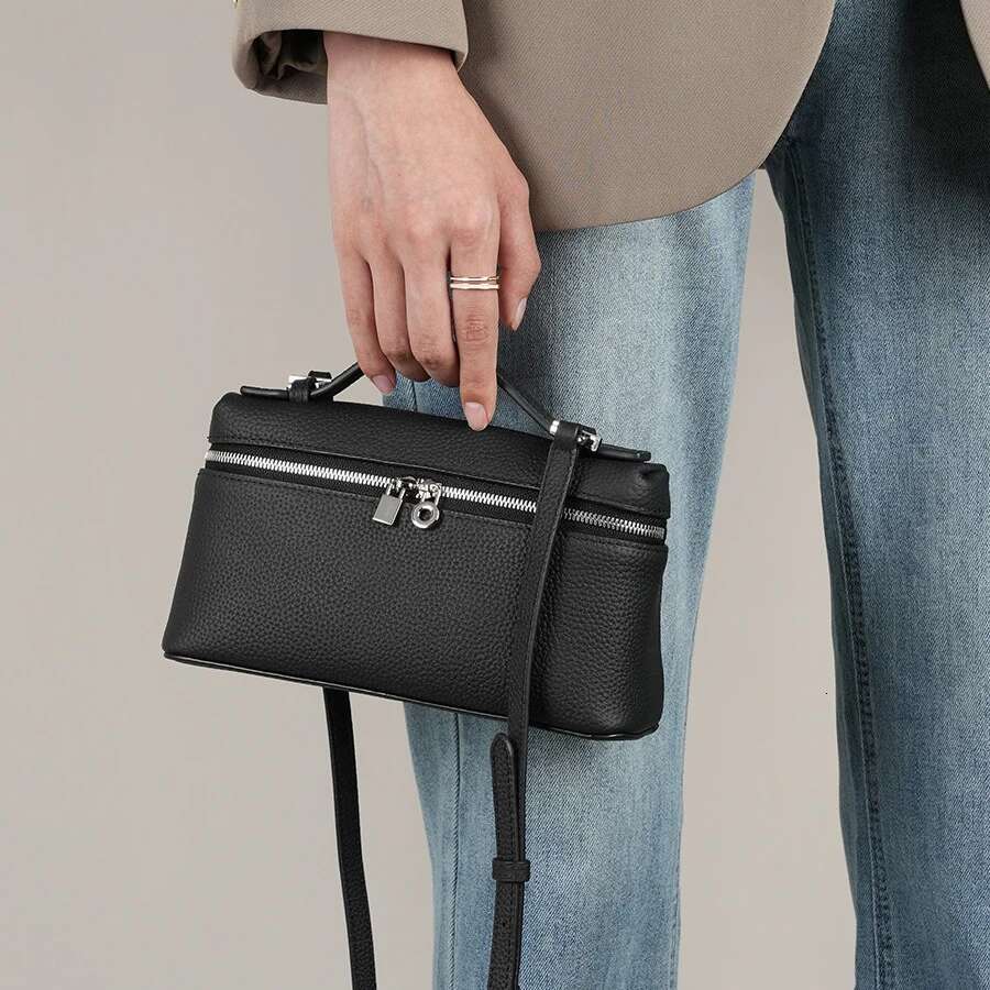 Cowhide Crossbody For Women High Quality Small Top-Handle Pouch Designer Fashion Bag Detachable Shoulder Strap