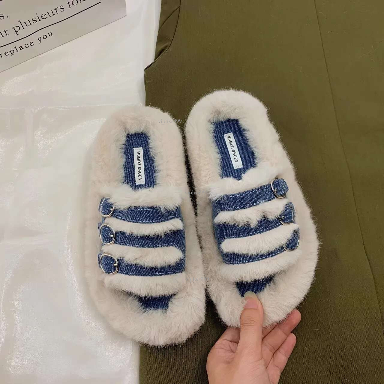 New Free Shipping Designer Shoes Fan Gui Niche Design Sense Thick Sole Height Increasing Fairy Slippers For Outdoor Wear Internet Autumn And Winter La
