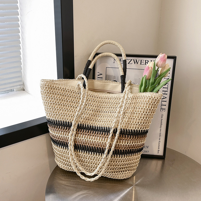 2025S Designer Women S Bag This Year S Popular Woven Tote For Women Is The Forest Series Small Fresh Fashionable And Versatile Travel Large Capacity B