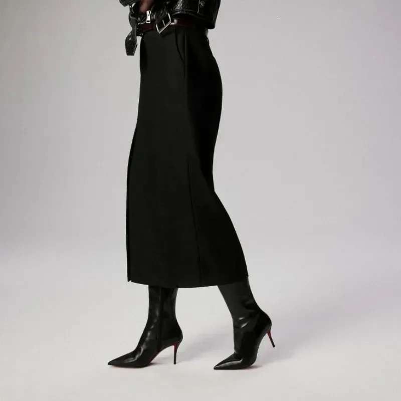 European andAmerican womens highquality fashionable temperament pointed stage walking shoes sexy leopard print nightclub boots 251103