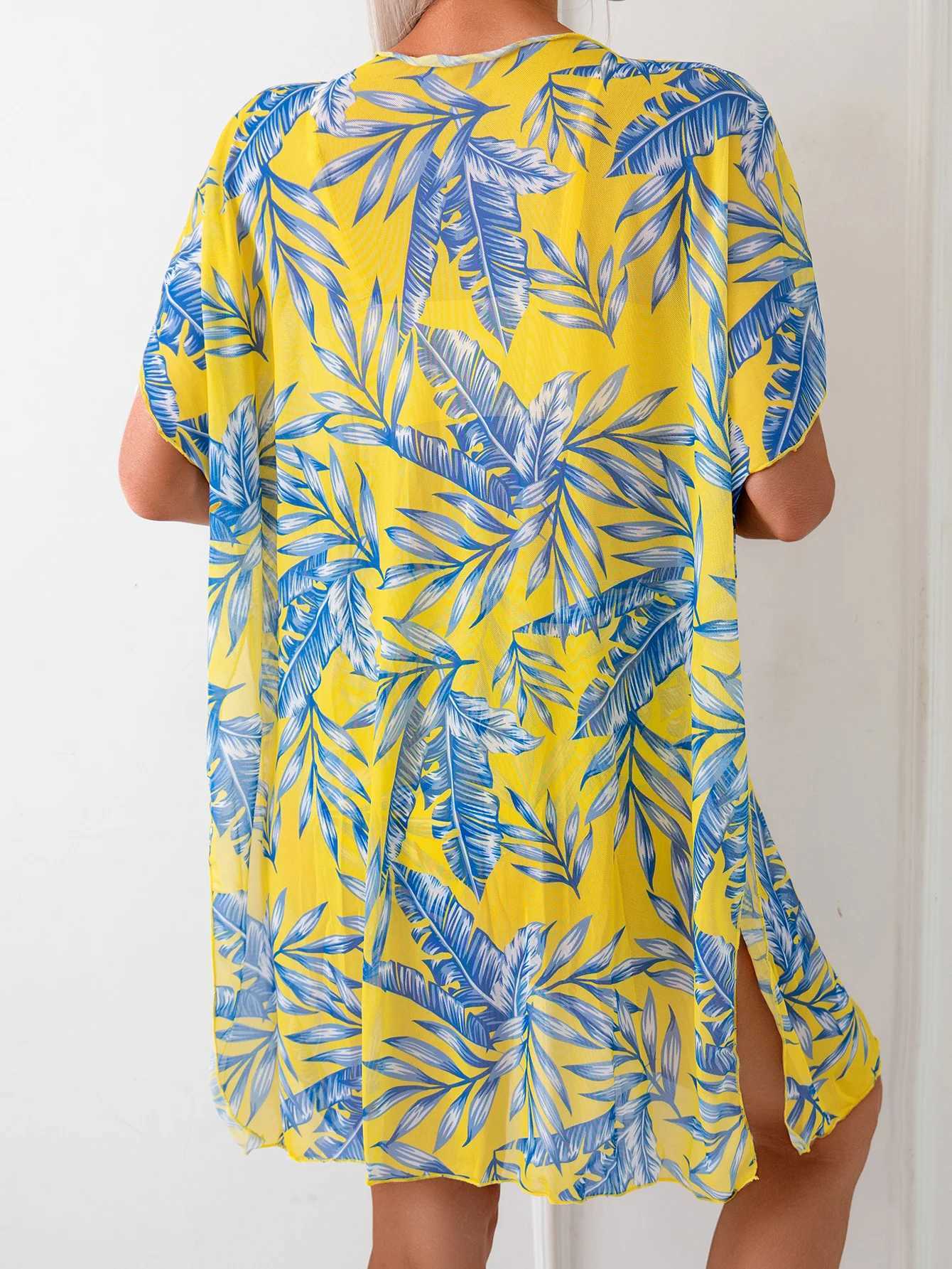 Floral Print Three Pieces Bikini Set Cover Up Women Swimsuit Print Long Sleeve Swimwear Biquini Bathing Suit 2025 SummerW251113