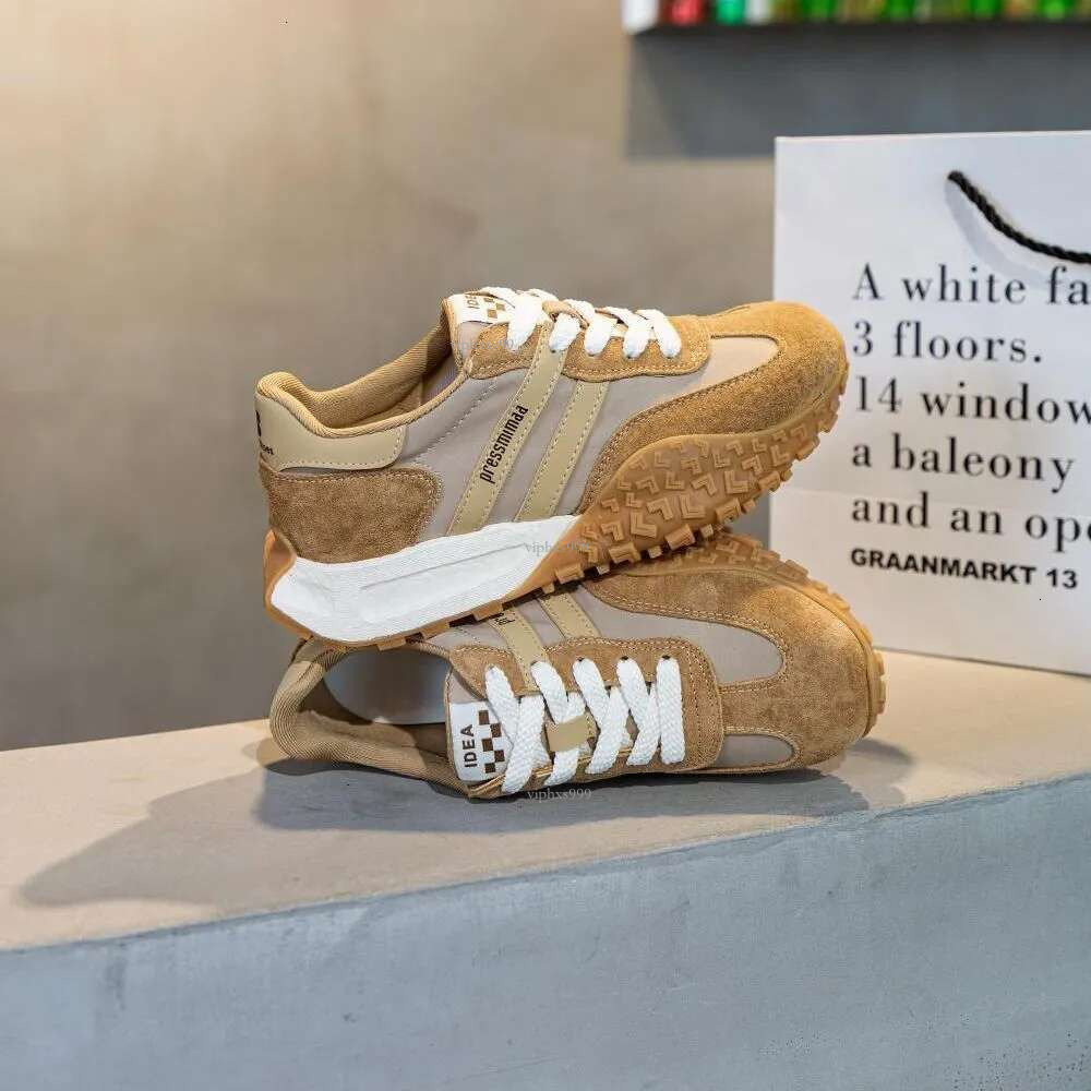 New Free Shipping Designer Shoes Forrest Gump Women's 2025 European Genuine Leather Sports And Casual Versatile Thick Sole Dad Shoes Instagram Tr