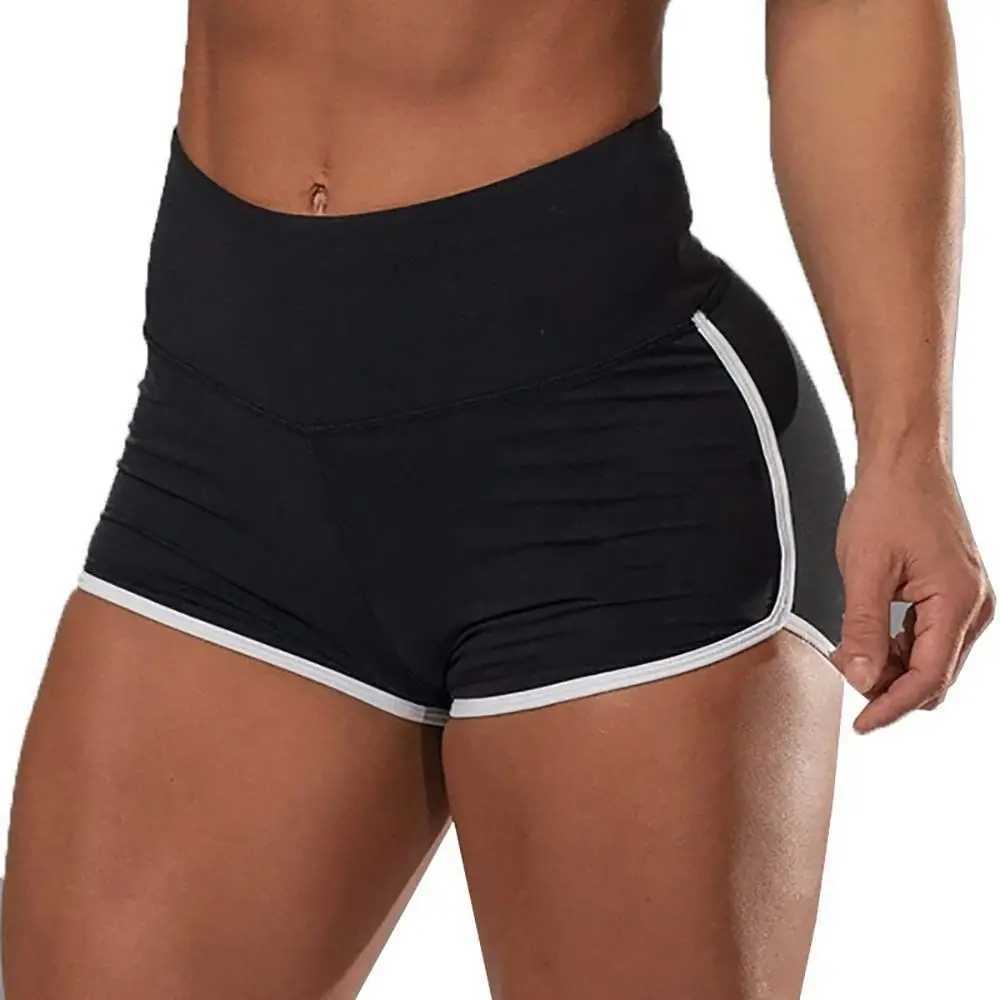Summer running shorts for women high waisted seamless fitness legs push ups gym training leggings pocket yoga shorts plus size Y250412