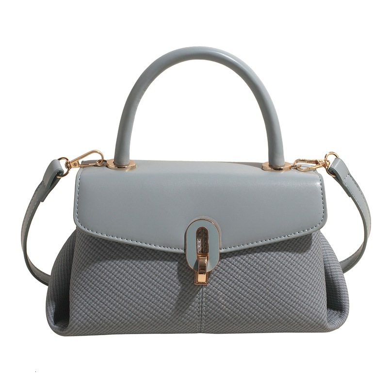 2025S Designer Women S Bag Texture Handheld New Women S Lychee Pattern Small Room Versatile Simple Single Shoulder Crossbody Bag