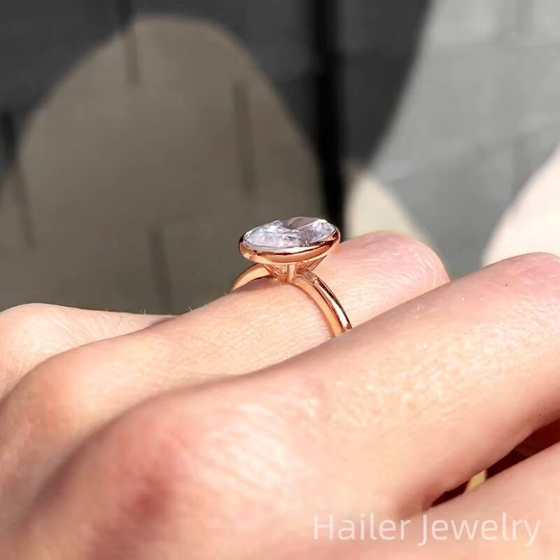 IGI Certified 45ct D VS1 Solitaire Diamond Ring Gold Rings for Women 18K Real Gold Diamond Lab Ring