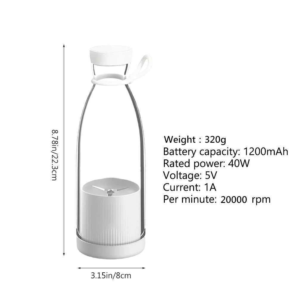 Portable Blender Juicer Bottle Mixer Electric USB Charge Mini Fruit Milk Mixers Juicer Cup Blender Milkshake Juice Maker Machine C251113
