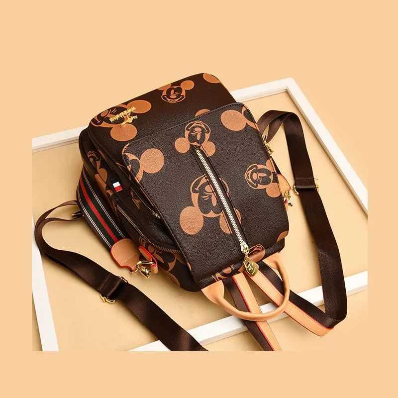 Disney 2025 New Mickey Womens Backpack with High Quality Large Capacity Multi functional and High end Storage for WomenXJ250412