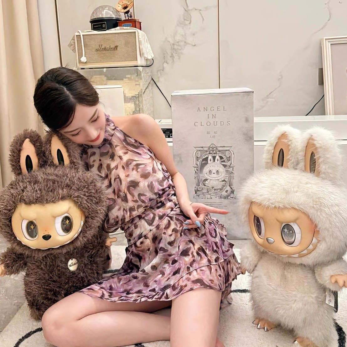 Zimomo's Elegant 'Big Leader' Collection Premium 38 CM / 58 CM Archangel Labubu Plush Figures Holiday gifts Gifts for girlfriend