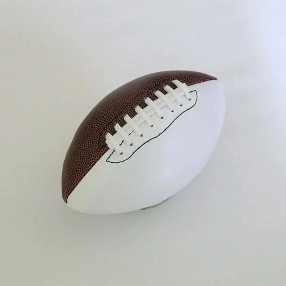 Diy Football Customized Size 9 American Football Trophy for Rugby Game Signature Football Gift with Brown White for Signatures 250410