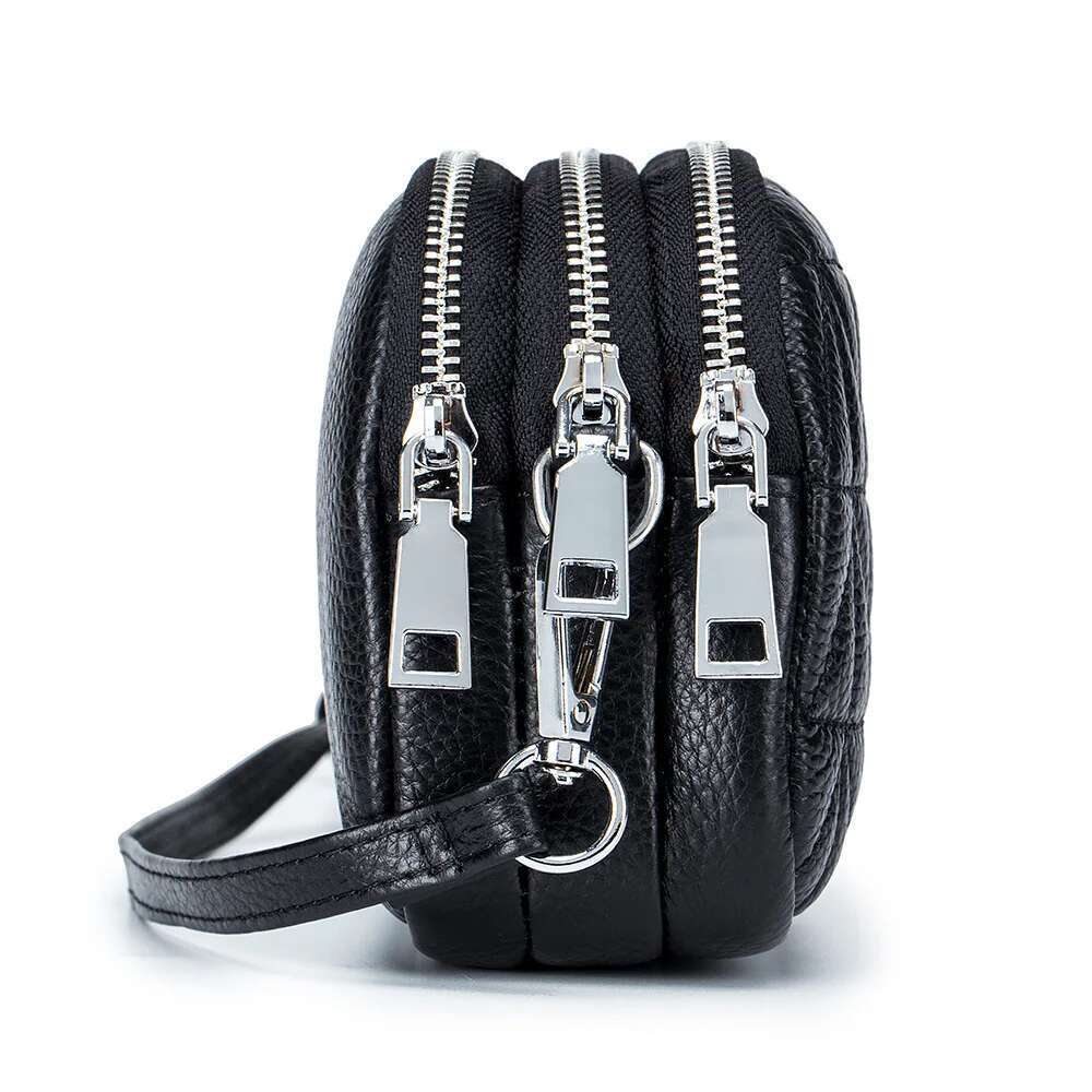 Genuine Leather One Shoulder Women Casual Crossbody Bag Designer Small Handbag Lipstick Key Phone Pouch Case For Female