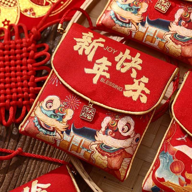 2026 Red Envelopes Chinese New Year Decorations Party Favors Gifts Bags Money Packaging Bags Spring Festival Red PocketsM251113