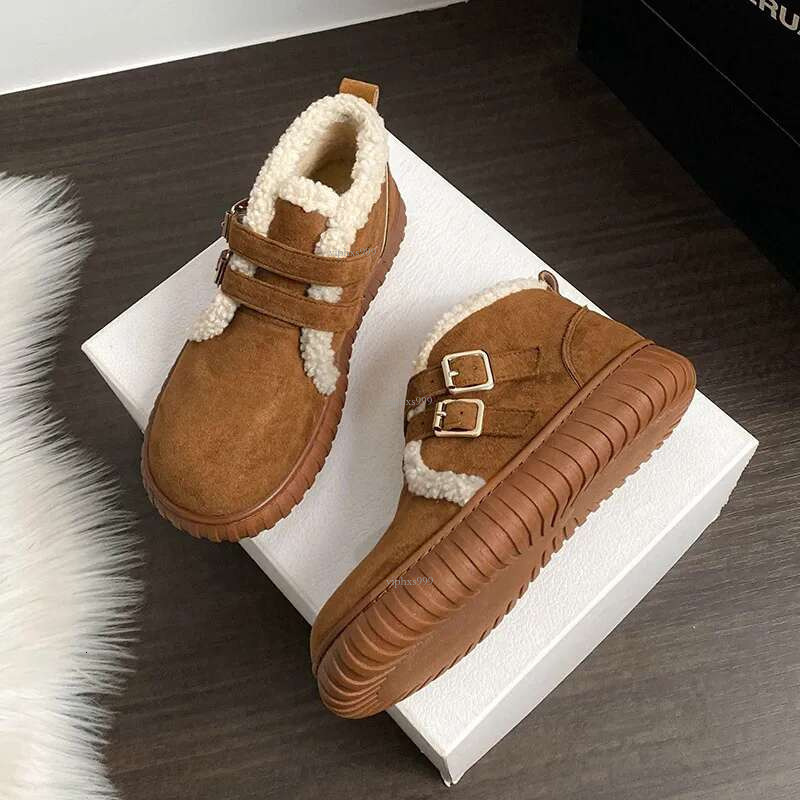 2025 Designer Outdoor Waterproof Platform Snow Boots Warm Boken Women's Shoes Multi-purpose Plus Size Wool And Cotton Shoes